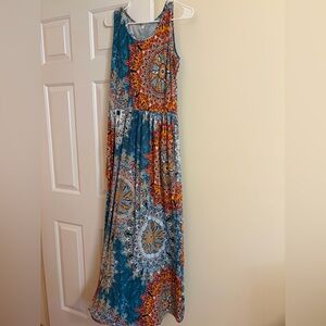 Colorful Mandala Maxi Dress